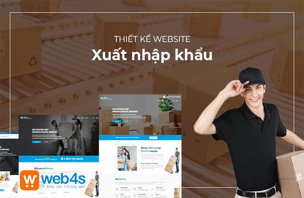 Thiết kế website xuất nhập khẩu logistic uy tín - Web4s