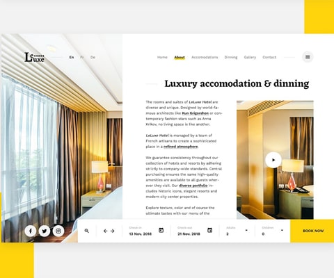 Thiết kế website khách sạn đẹp