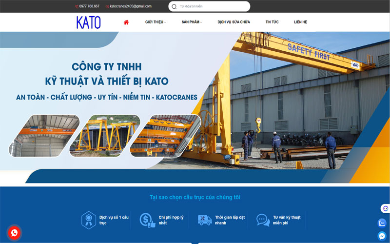 Thiết kế website xây dựng