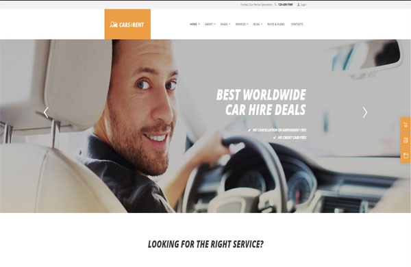 Mẫu thiết kế website dịch vụ taxi chuyên nghiệp