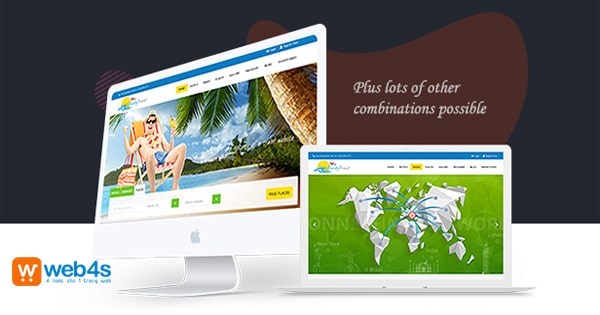 Thiết kế website du lịch đẹp chuyên nghiệp - Công ty 4s