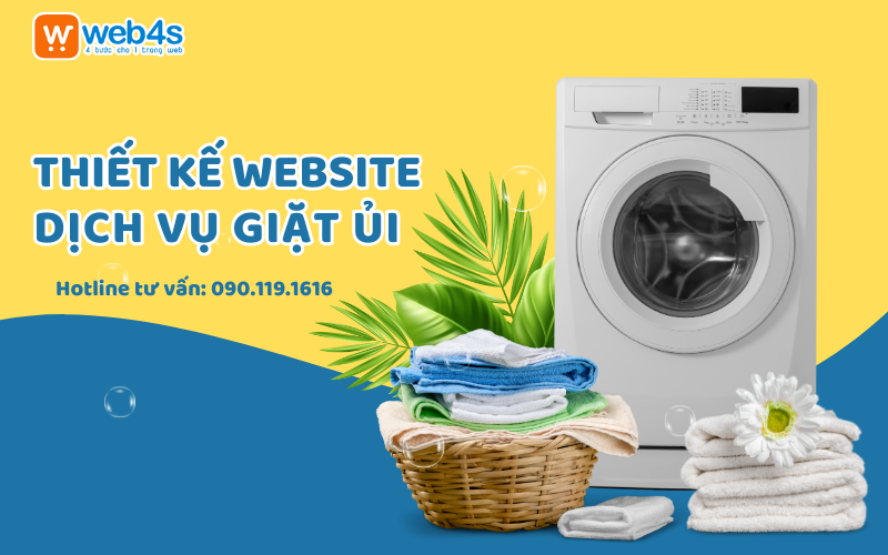Thiết kế Website Dịch vụ Giặt ủi - Trọn gói, Giá rẻ