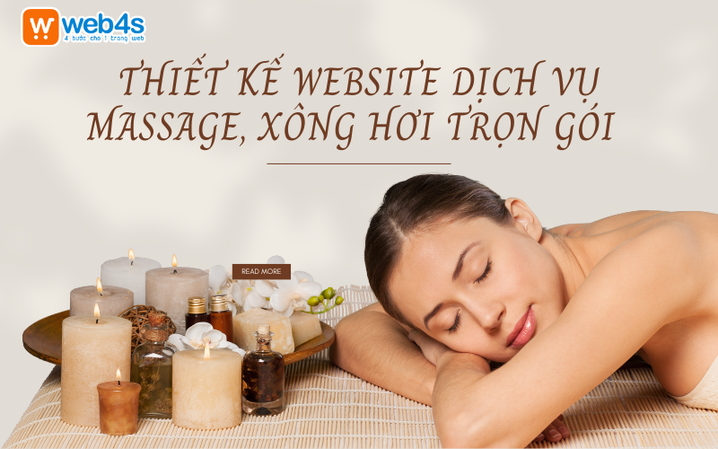 Thiết kế website Dịch vụ Massage, Xông Hơi Trọn gói 