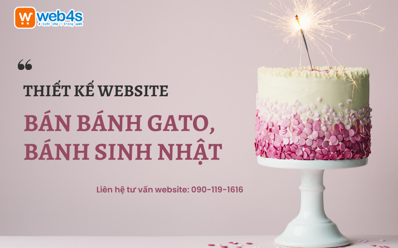 Thiết kế Website bán Bánh Gato, Bánh Sinh nhật | Web4s 