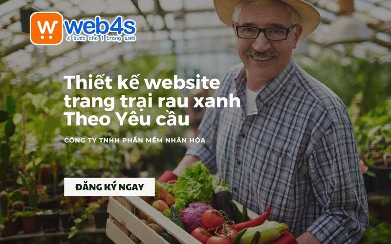 Thiết kế website trang trại rau xanh sạch Theo Yêu cầu