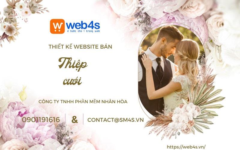 Thiết kế website bán thiệp cưới, thiệp mời đẹp mắt giá rẻ