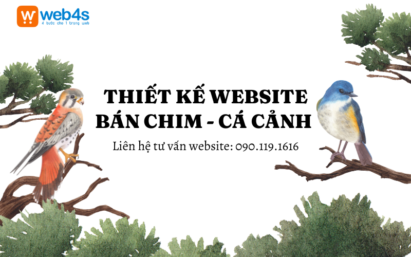 Thiết kế Website bán Chim - Cá cảnh Thu hút, lên Top Google 