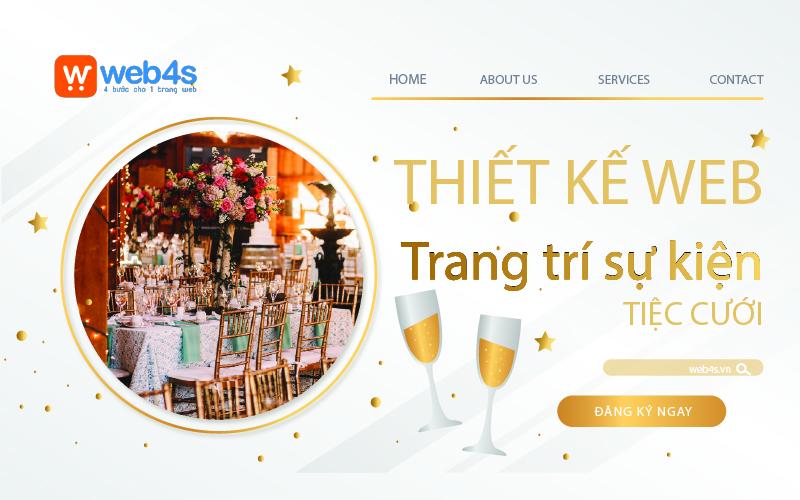 Thiết kế website trang trí sự kiện, tiệc cưới chuyên nghiệp 