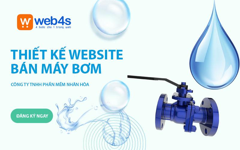 Thiết kế website bán máy bơm nước Công nghiệp giá chì từ 9k