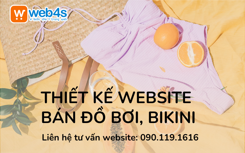 Thiết kế Website bán Đồ bơi, Bikini Đẹp | Web4s 