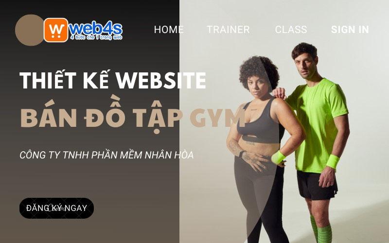 Tăng hiệu quả kinh doanh - thiết kế website bán đồ tập gym