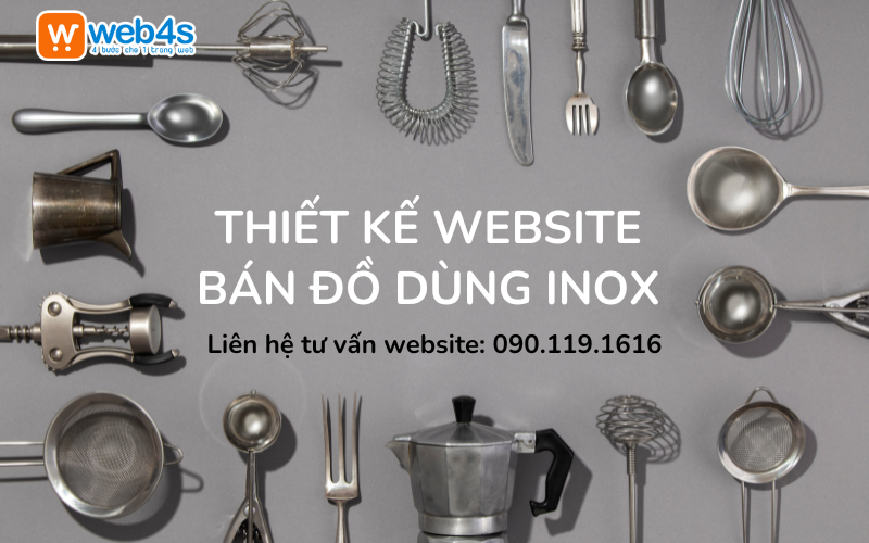 Thiết kế Website bán Đồ dùng Inox, Gia công Inox Dân dụng 