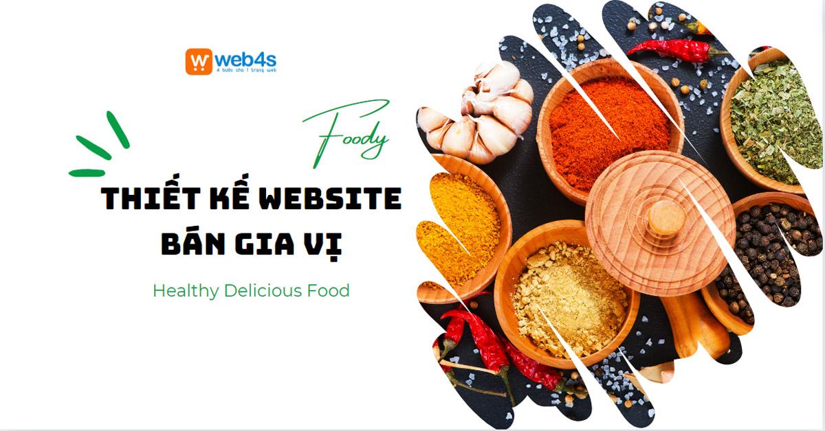 Thiết kế Website bán Gia vị Giá rẻ tại Hà Nội 