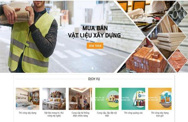 Thiết kế website bán vật liệu xây dựng đẹp mắt tại Hà Nội