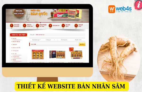 Thiết kế website bán nhân sâm | Quy trình thiết kế web chuẩn SEO tại Web4s