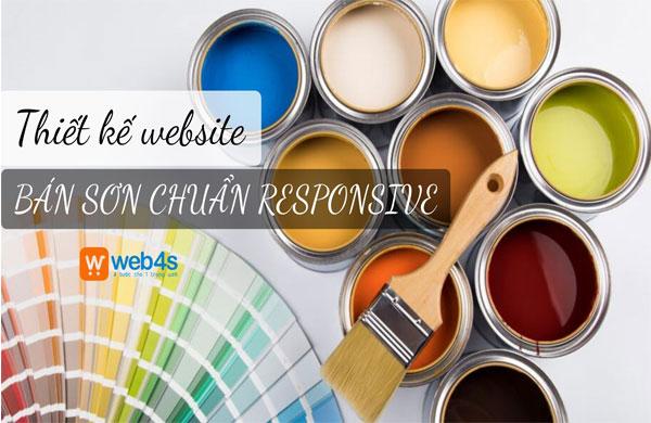 Thiết kế website bán sơn chất lượng cao, chuẩn Responsive ngay tại Web4s