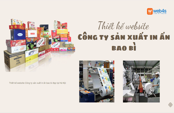 Thiết kế website Công ty sản xuất in ấn bao bì đẹp tại Hà Nội