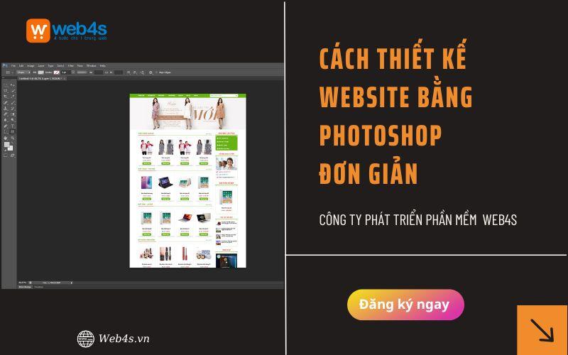 Cách thiết kế website bằng photoshop đơn giản