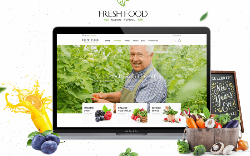 Thiết kế web bán hoa quả, trái cây tươi