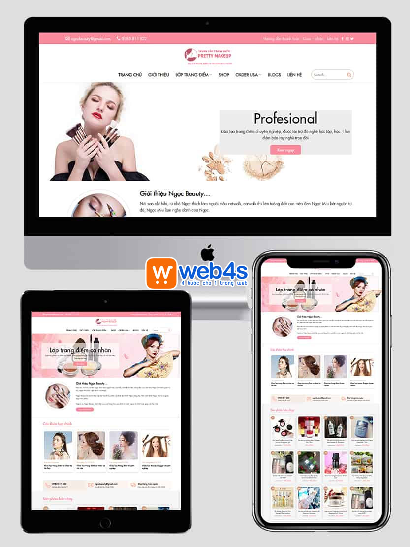 Lợi ích của việc thiết kế website makeup 