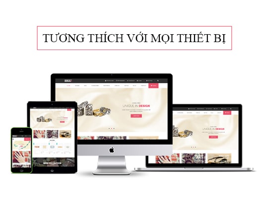 Thiết kế web trang sức Hà Nội