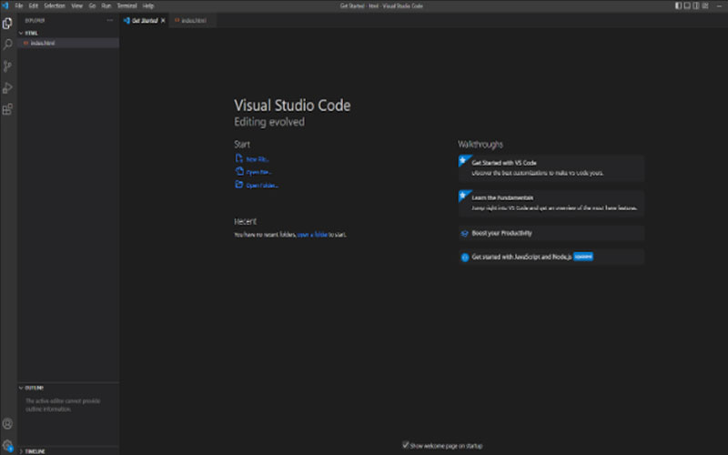 Tạo file trên Visual Studio Code