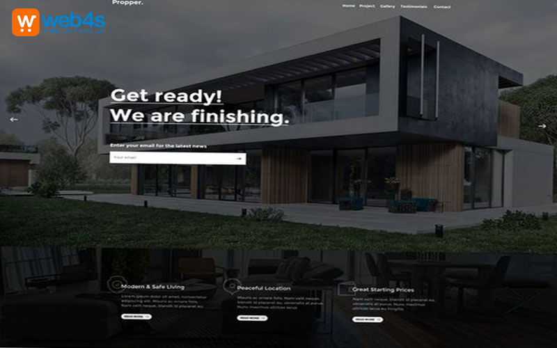 Mẫu thiết kế website bất động sản tại Bình Dương