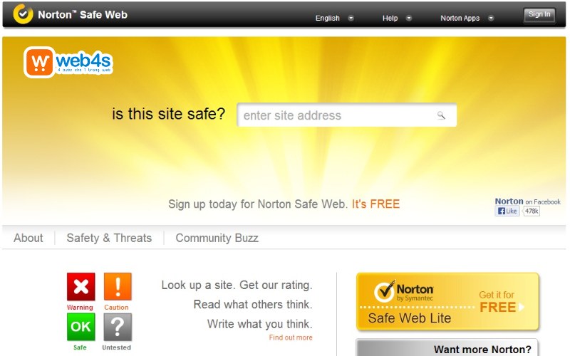 Cách kiểm tra link an toàn với - Norton Safe Web