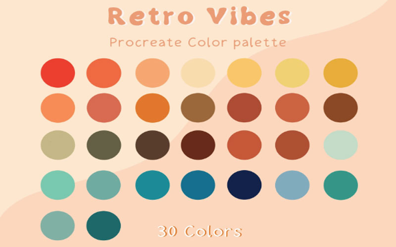 Màu sắc trong thiết kế website - retro color