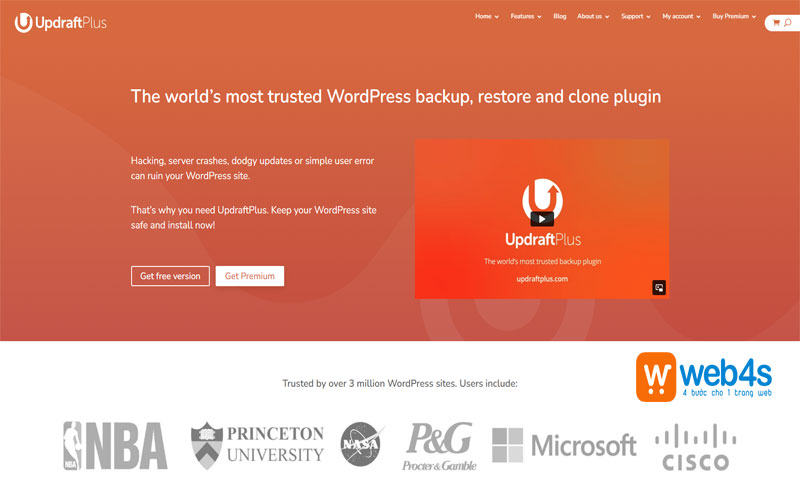 Plugin cần thiết cho Wordpress UpdraftPlus