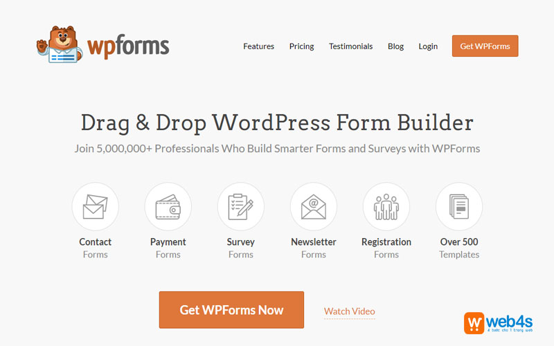 Plugin đăng ký thành viên wordpress wpforms