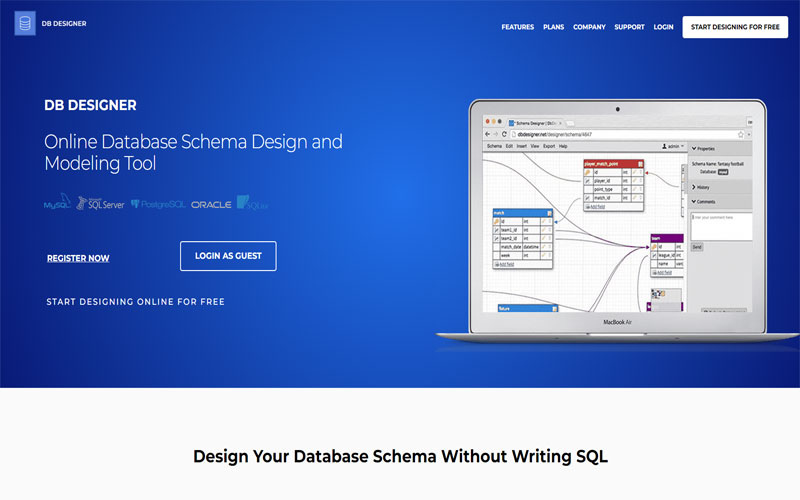 Công cụ thiết kế cơ sở dữ liệu cho website DB Designer