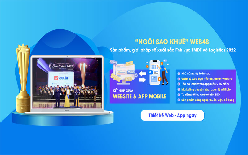Thiết kế website bán điện thoại chuẩn SEO tại Web4s