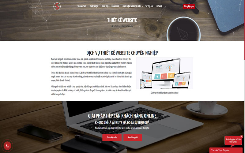 South Team - Công ty thiết kế web trọn gói bằng WordPress giá rẻ