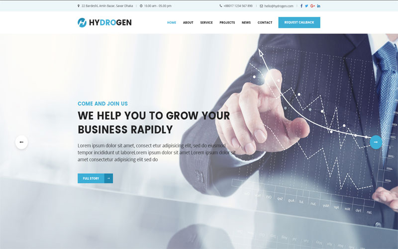 Template thiết kế website cho doanh nghiệp hiện đại 