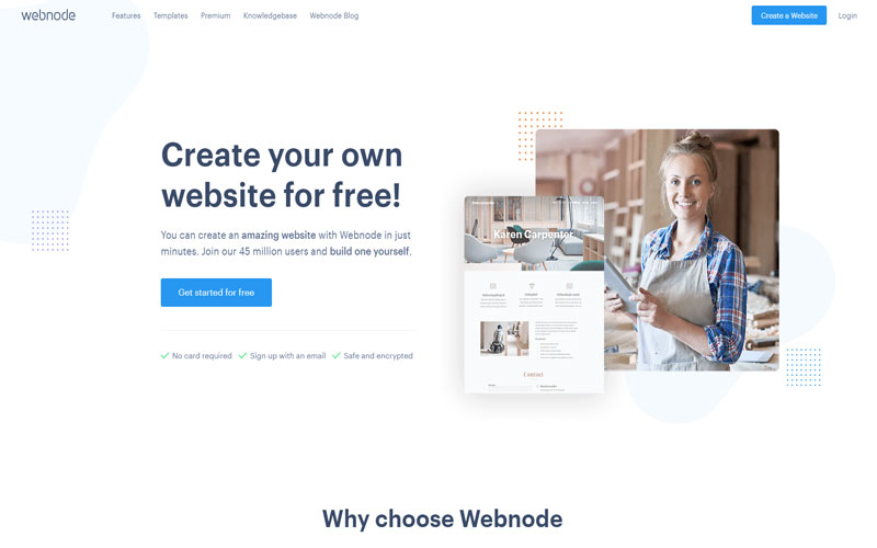 Nền tảng thiết kế website tại Huế bằng Webnode