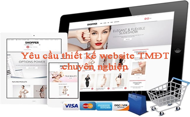 Yêu cầu thiết kế website thương mại điện tử