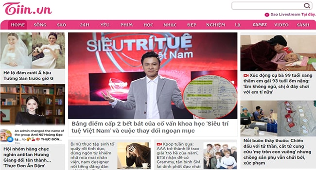 Trang web tin tức Tiin.vn