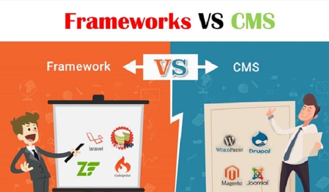 Phân biệt CMS và Framework