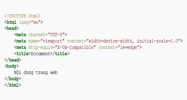 Cấu trúc html là gì?