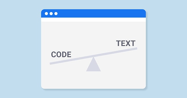Text/HTML ratio là gì?