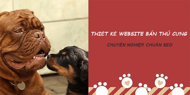 Thiết kế website mua bán thú cưng chuyên nghiệp