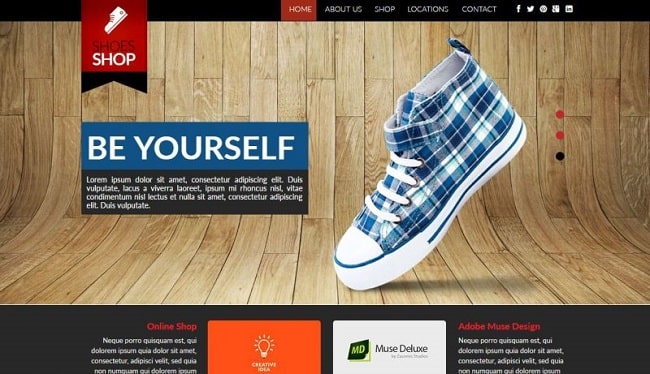 Thiết kế trang web bán giày dép chuyên nghiệp