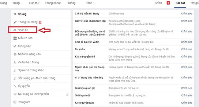 Lấy code tạo live chat Facebook cho website 3