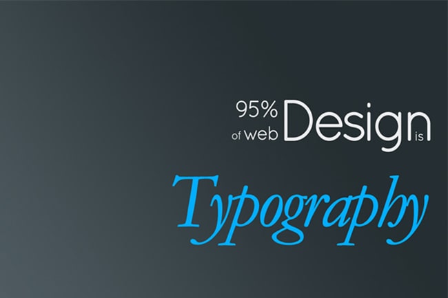 Thiết kế web sử dụng nghệ thuật sắp chữ Typography