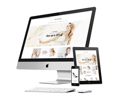 Thiết kế Web ảnh viện áo cưới responsive
