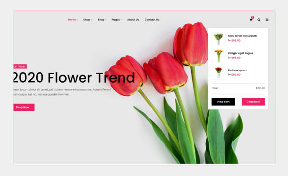 Thiết kế website bán hoa tươi