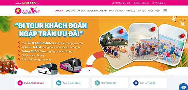 Trang web về du lịch hàng đầu Việt Nam