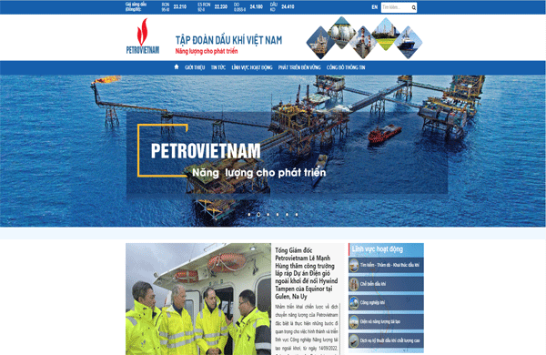 Mẫu thiết kế website bán gas bếp gas hiện đại dễ nhìn