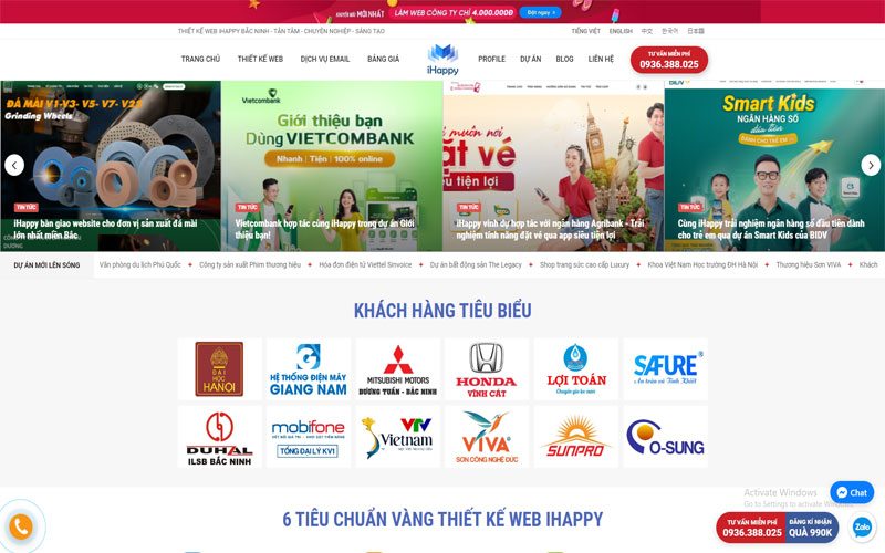 Công ty thiết kế website Bắc Ninh - iHappy